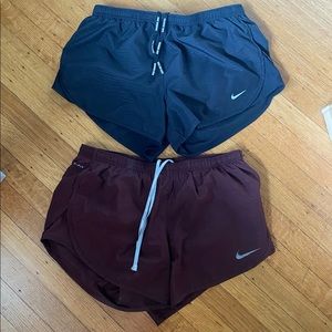 Pair of dri-fit nike running shorts